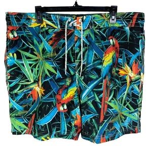 Men’s Caribbean Joe Lined Swim Trunks No Signs of Wear Elastic & Drawstring XXL